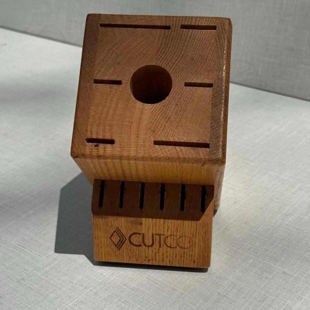 CUTCO Wood Knife Block Holder Organizer‎ 13 Slots Made in USA Kitchen Essential